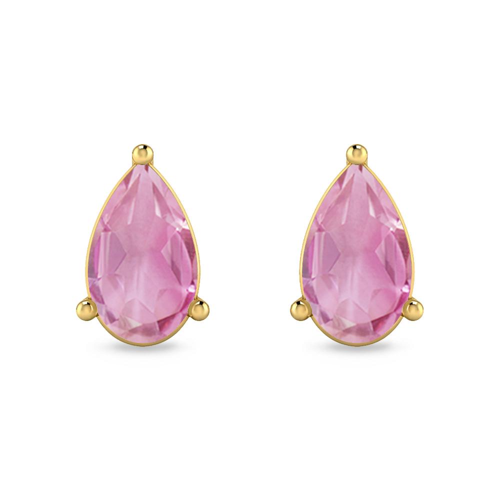 Yellow Gold - Pink Tourmaline