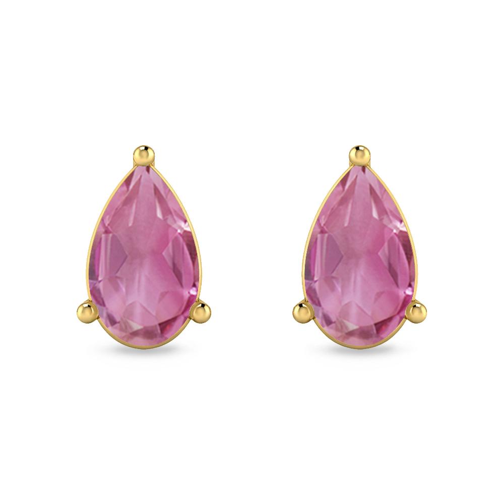 Yellow Gold - Pink Tourmaline