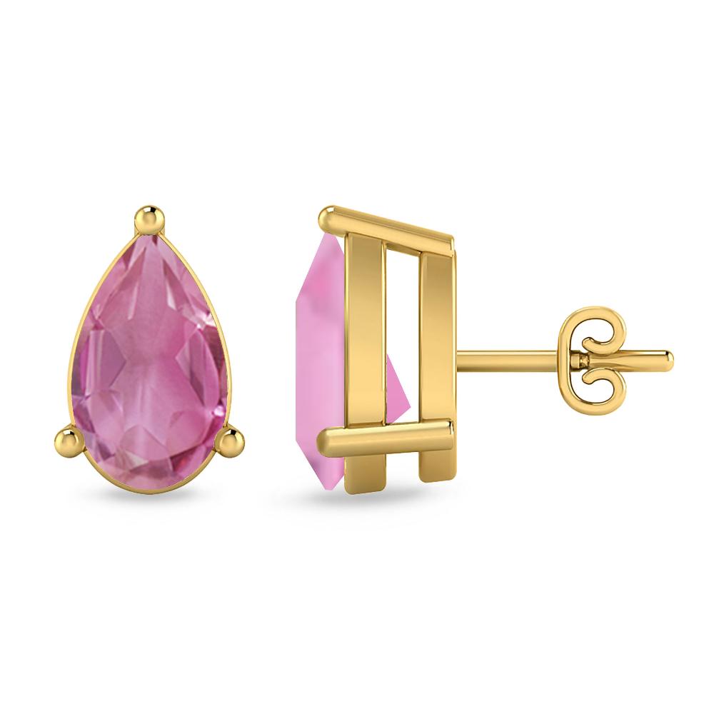 Yellow Gold - Pink Tourmaline