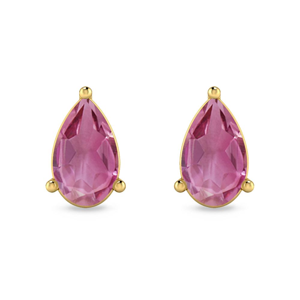 Yellow Gold - Pink Tourmaline