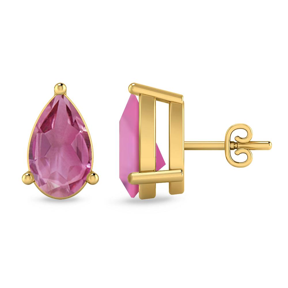 Yellow Gold - Pink Tourmaline