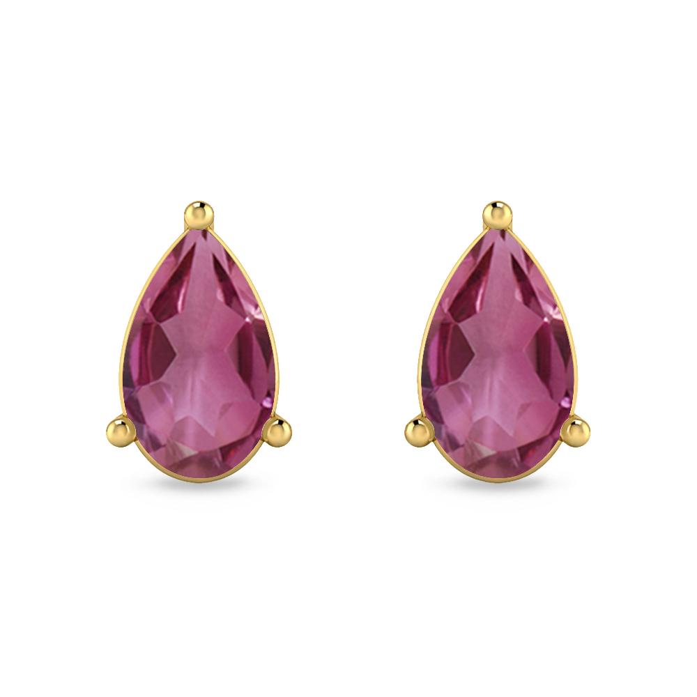 Yellow Gold - Pink Tourmaline