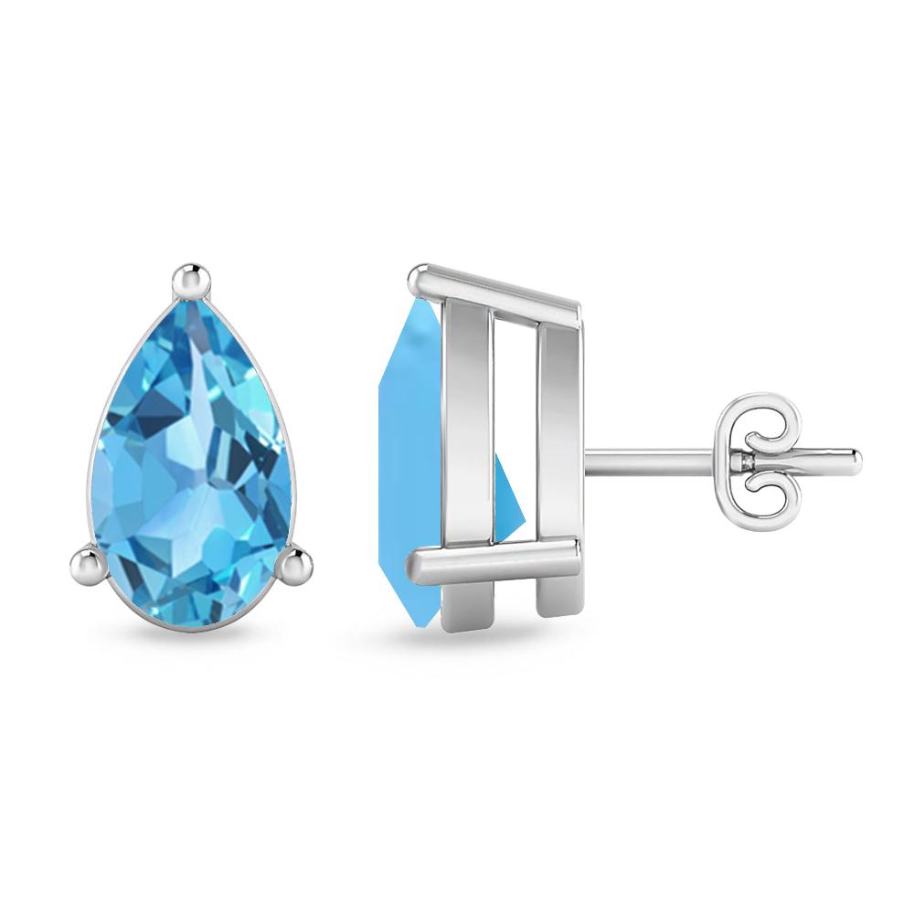 White Gold - Blue Topaz