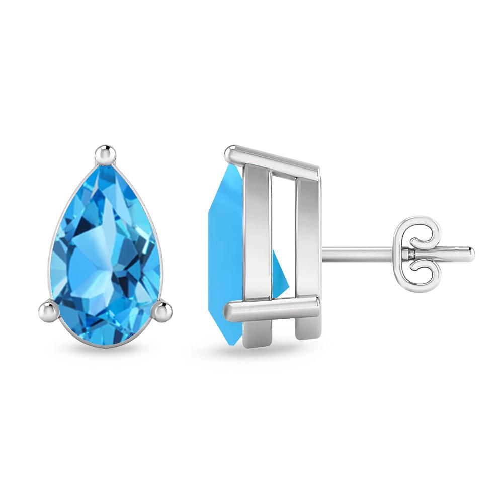 White Gold - Blue Topaz