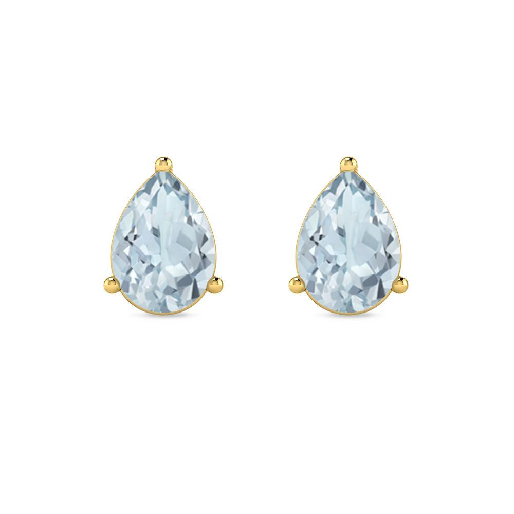 Yellow Gold - Aquamarine