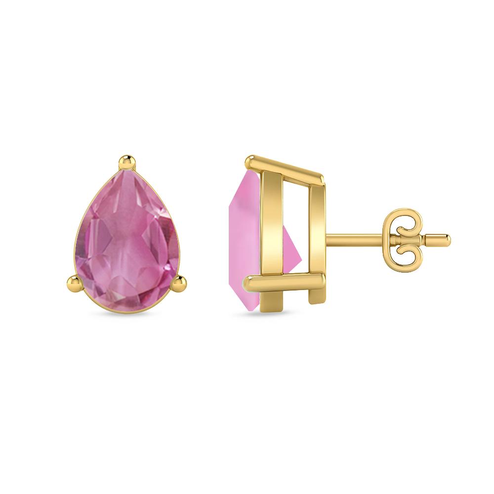 Yellow Gold - Pink Tourmaline