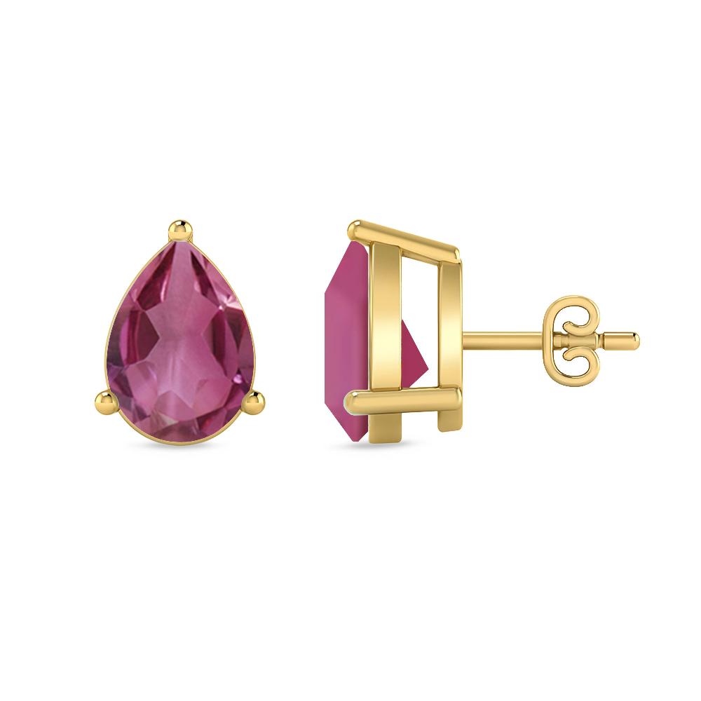 Yellow Gold - Pink Tourmaline