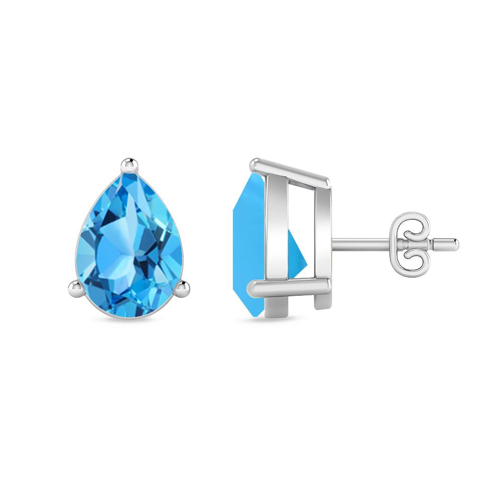 White Gold - Blue Topaz