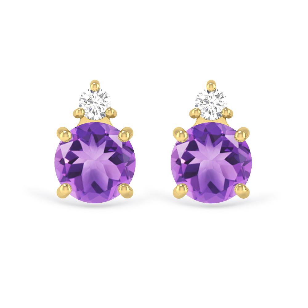 Yellow Gold - Amethyst