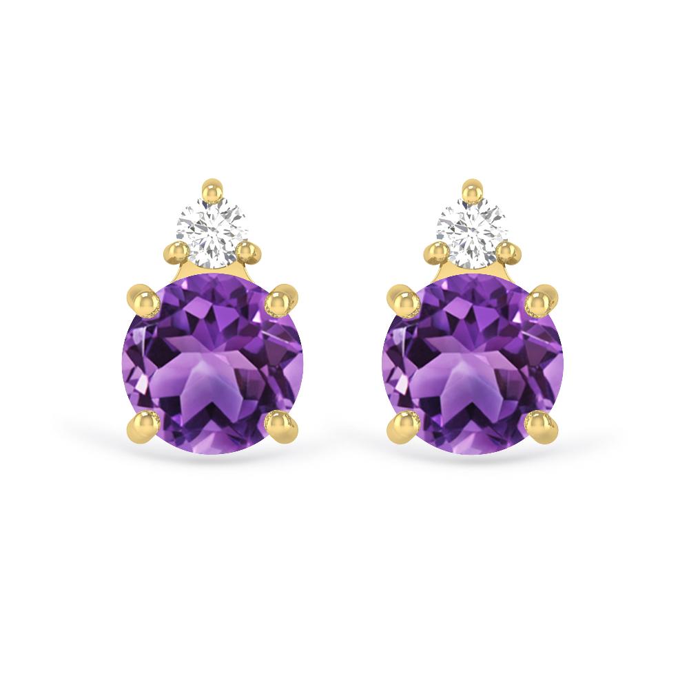 Yellow Gold - Amethyst