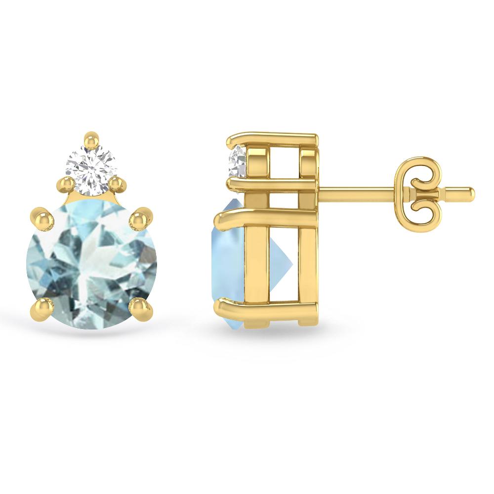 Yellow Gold - Aquamarine