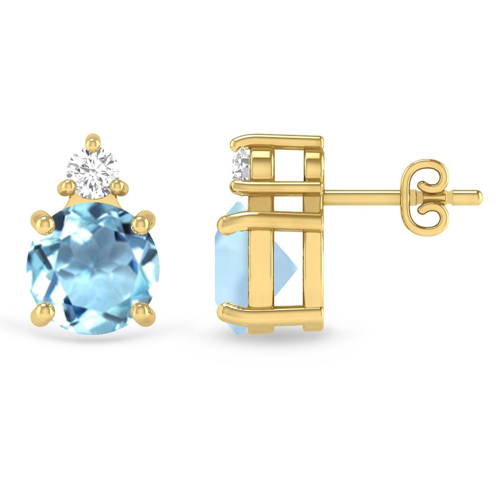 Yellow Gold - Aquamarine