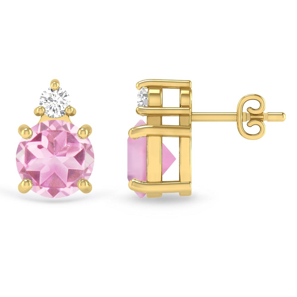 Yellow Gold - Pink Tourmaline