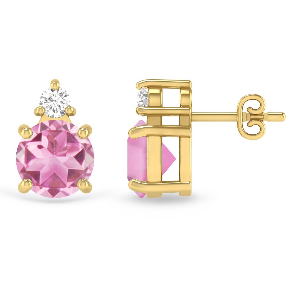 Yellow Gold - Pink Tourmaline