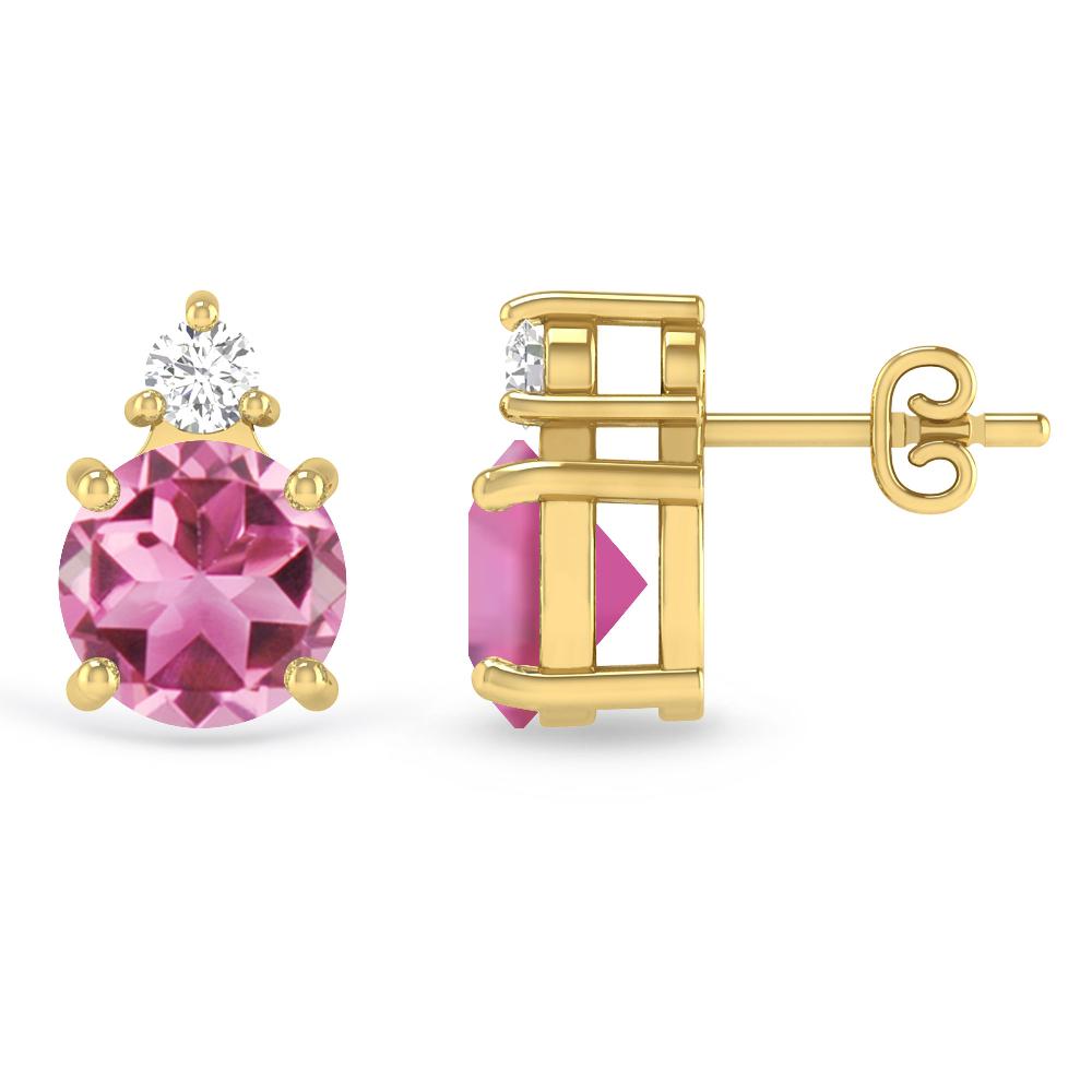 Yellow Gold - Pink Tourmaline