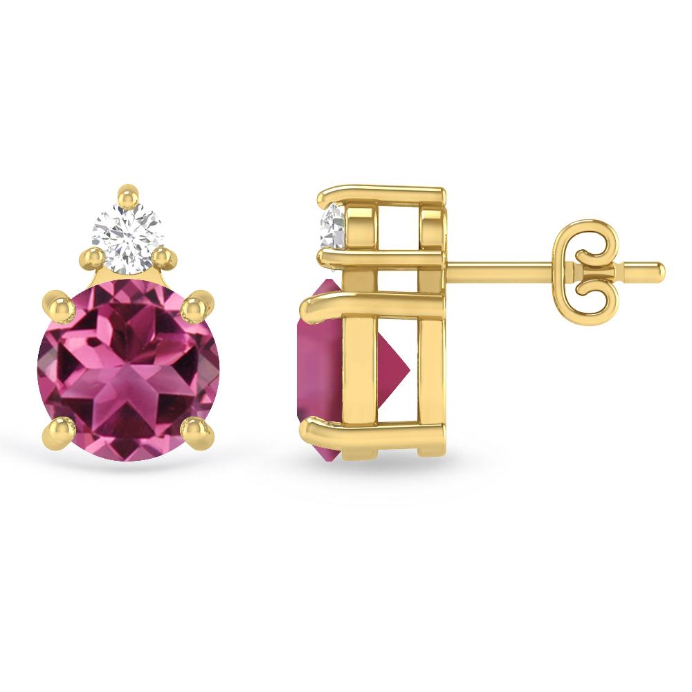 Yellow Gold - Pink Tourmaline