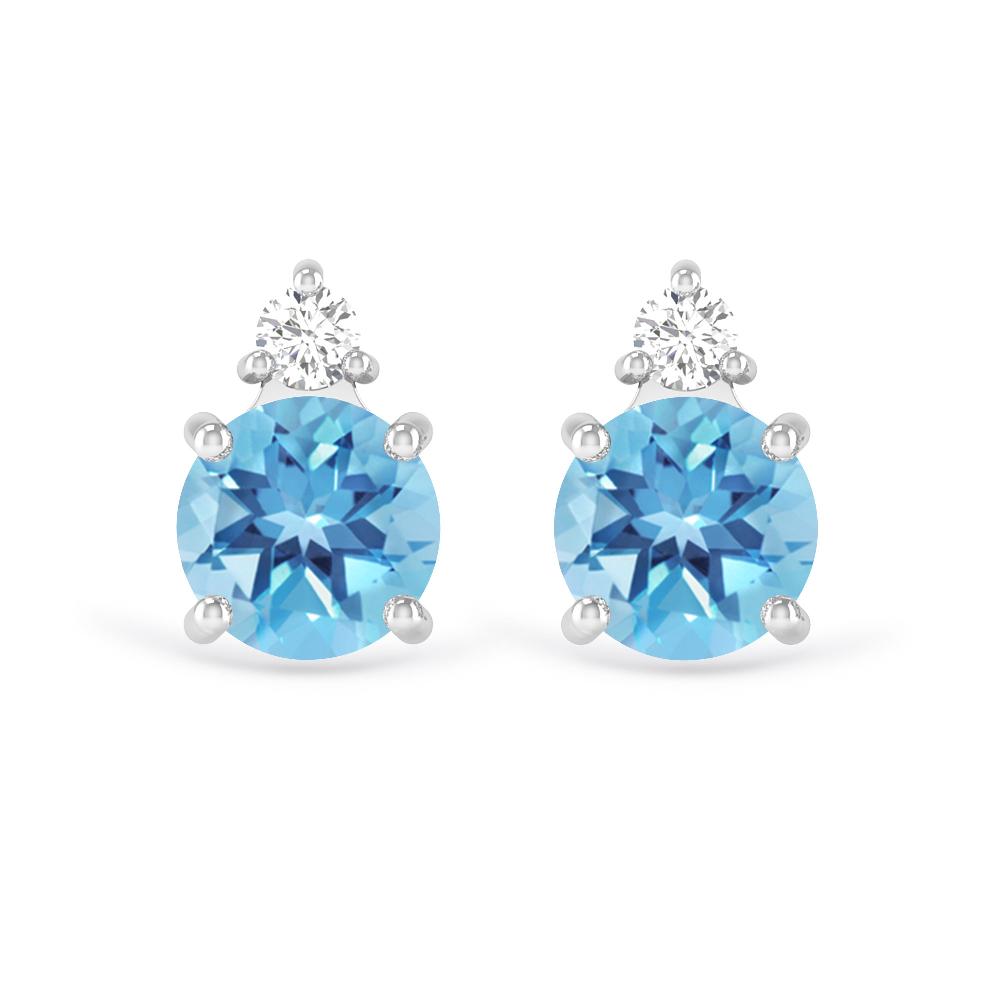 White Gold - Blue Topaz