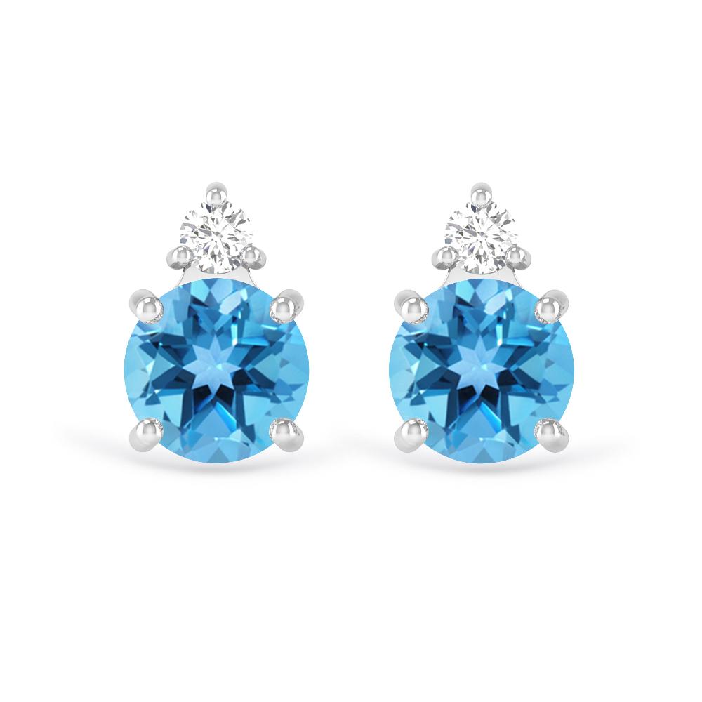 White Gold - Blue Topaz