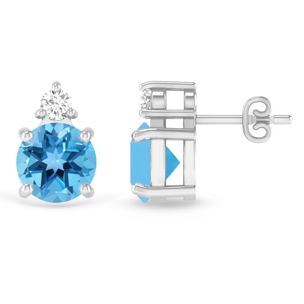 White Gold - Blue Topaz