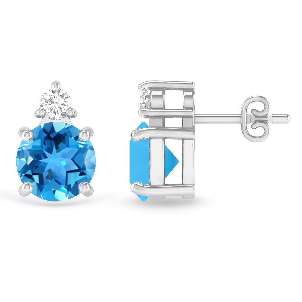 White Gold - Blue Topaz