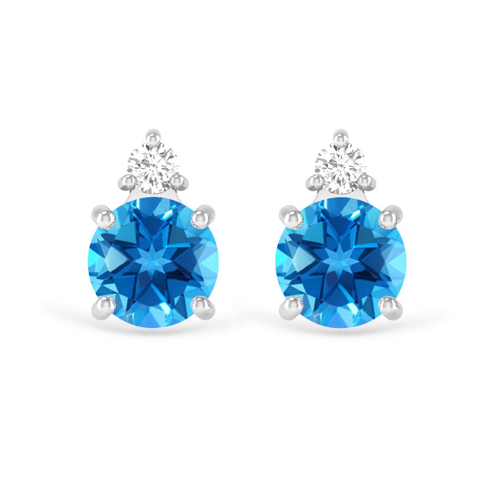 White Gold - Blue Topaz