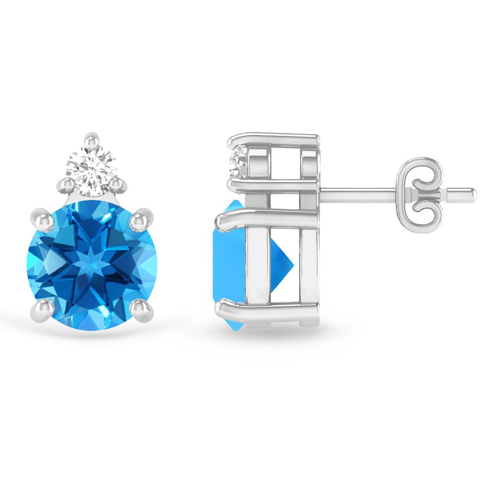 White Gold - Blue Topaz