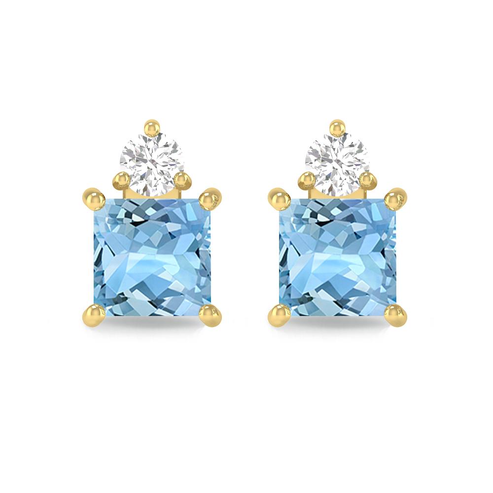 Yellow Gold - Aquamarine