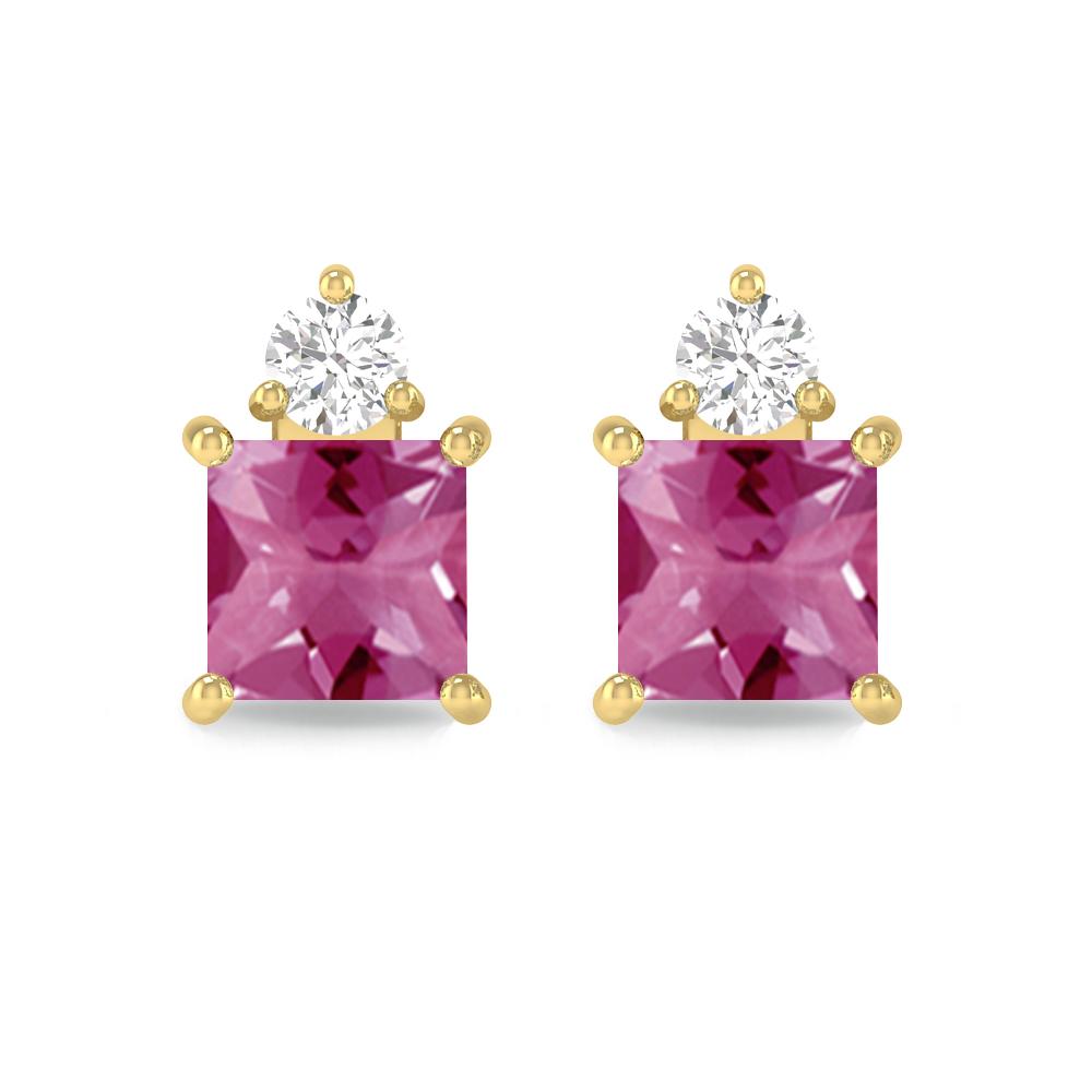 Yellow Gold - Pink Tourmaline