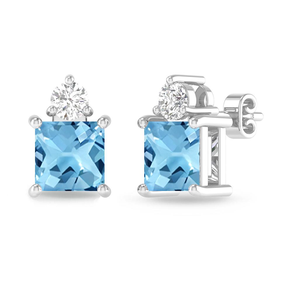 White Gold - Blue Topaz