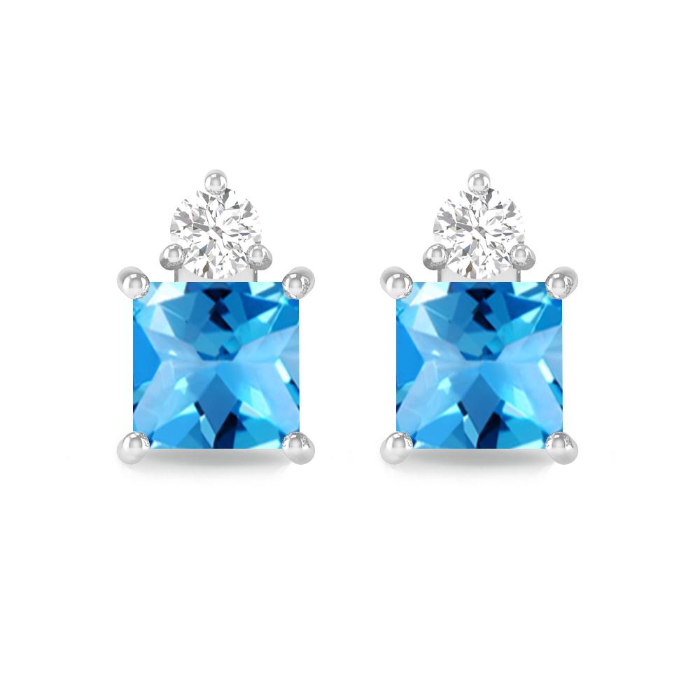 White Gold - Blue Topaz