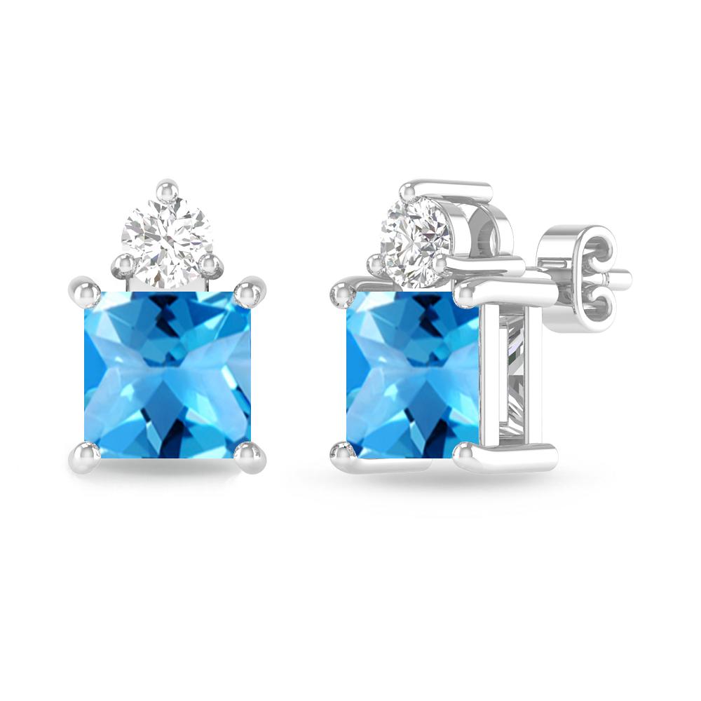 White Gold - Blue Topaz