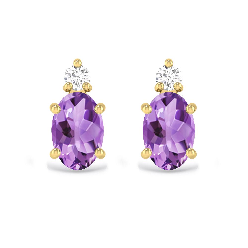 Yellow Gold - Amethyst