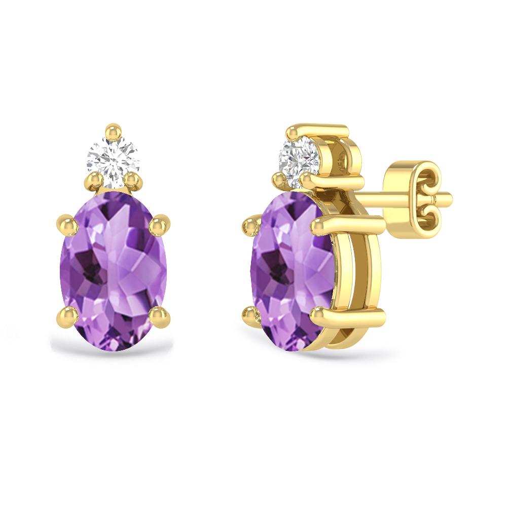 Yellow Gold - Amethyst