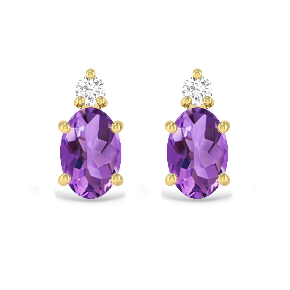 Yellow Gold - Amethyst