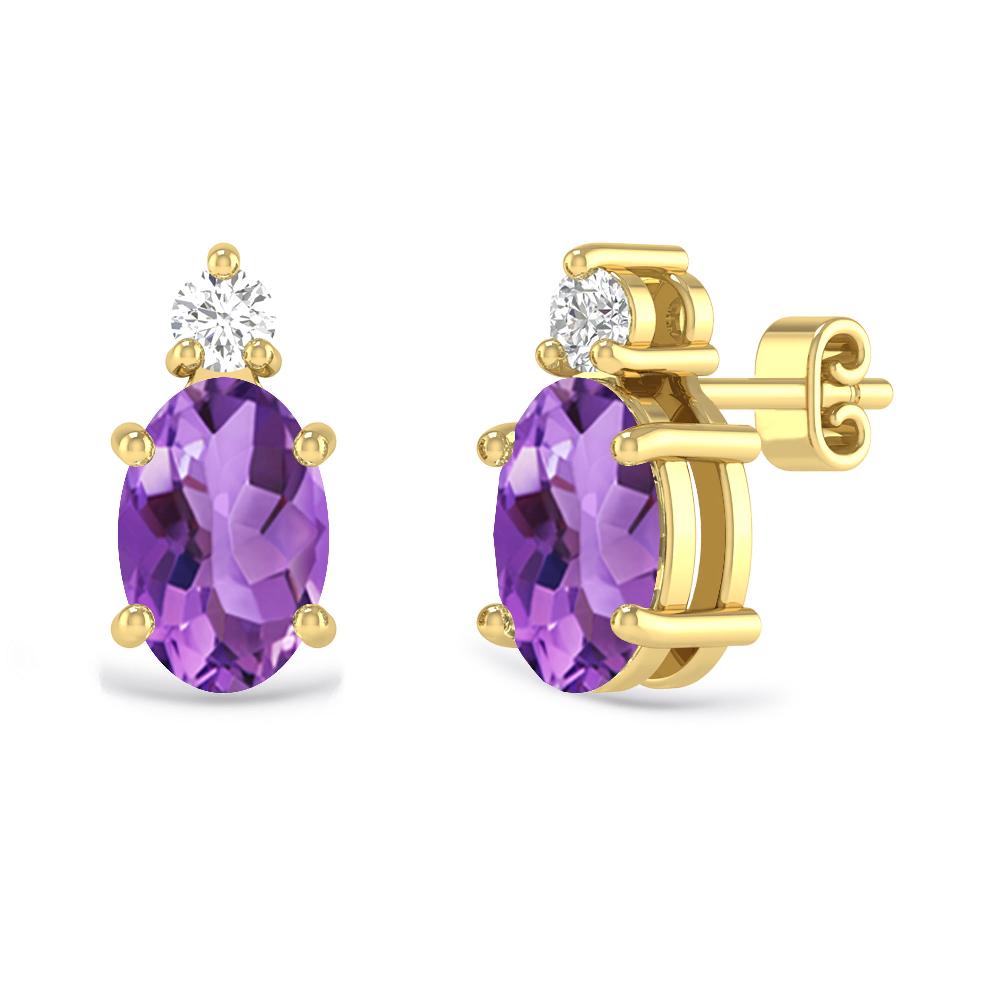 Yellow Gold - Amethyst