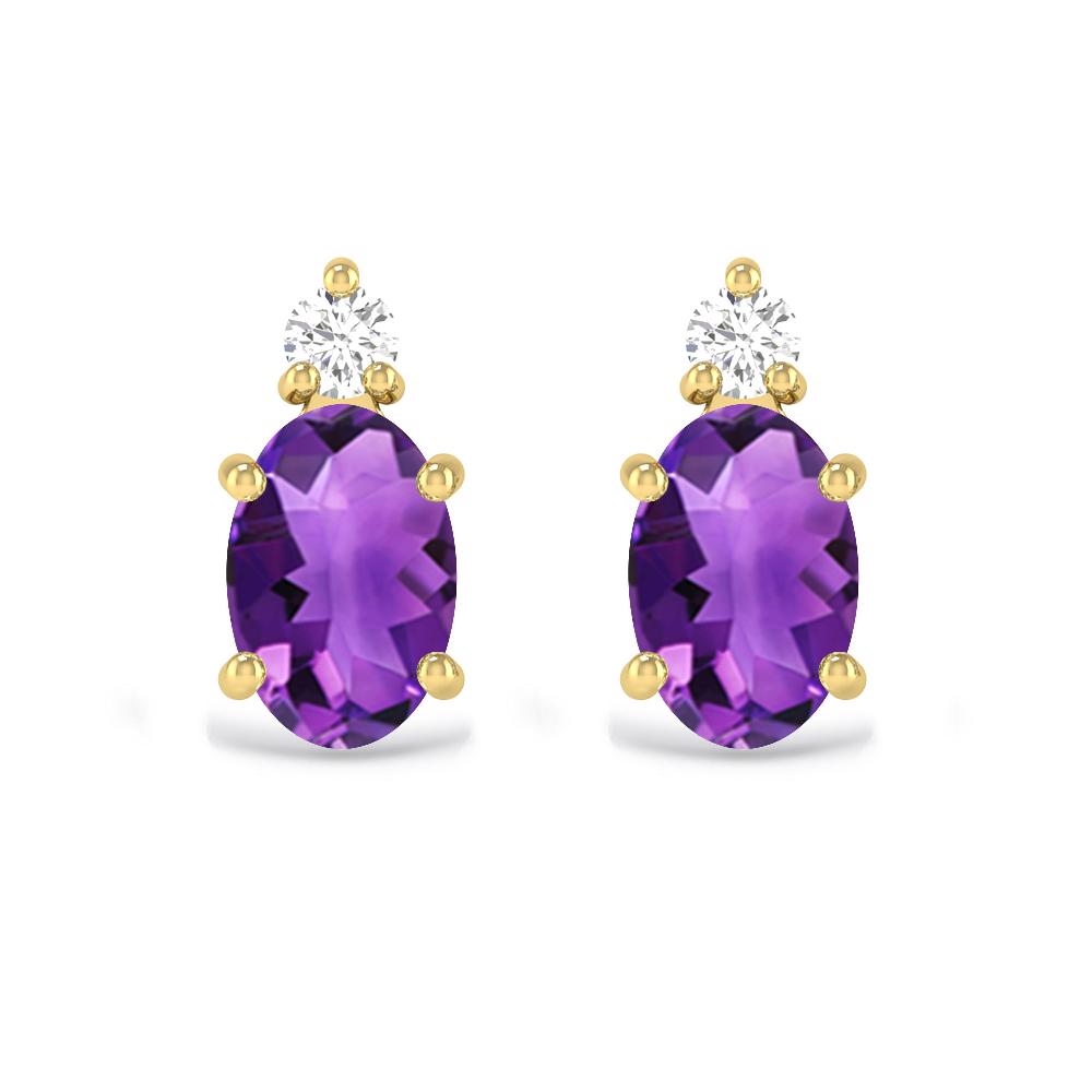 Yellow Gold - Amethyst