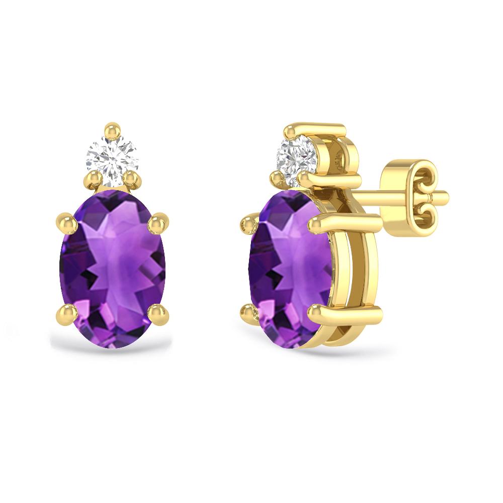 Yellow Gold - Amethyst