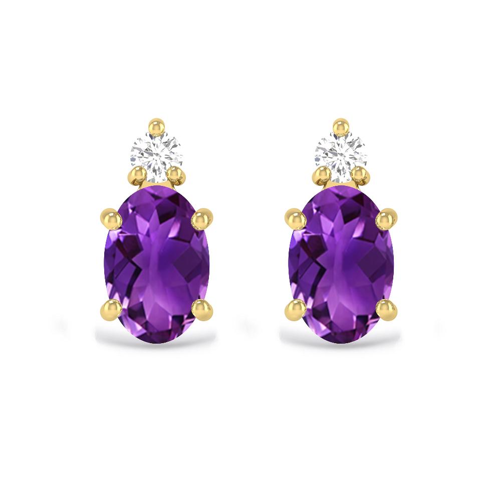 Yellow Gold - Amethyst