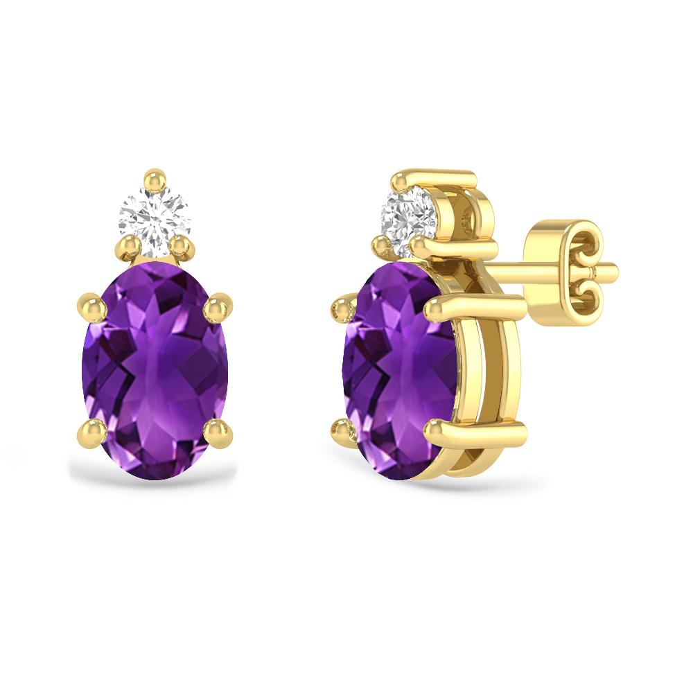 Yellow Gold - Amethyst