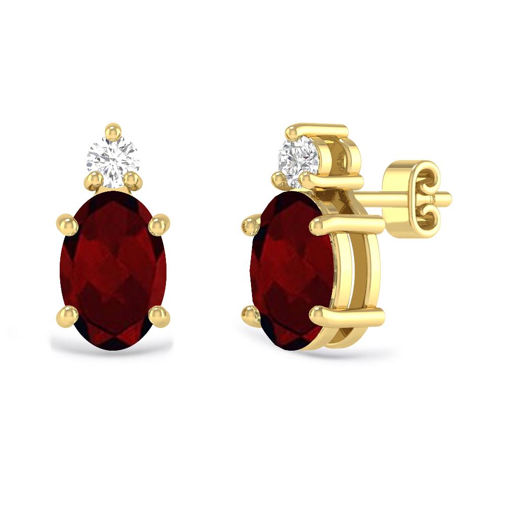 Yellow Gold - Garnet