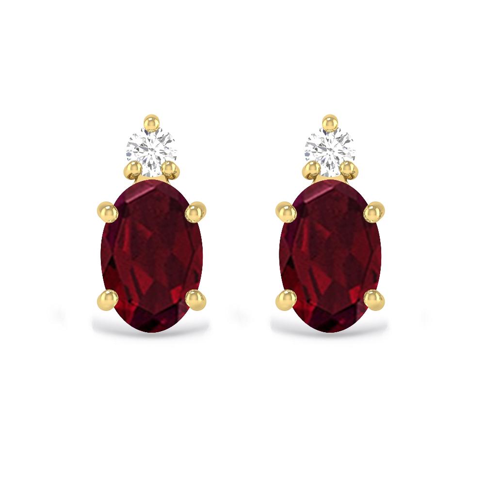 Yellow Gold - Garnet