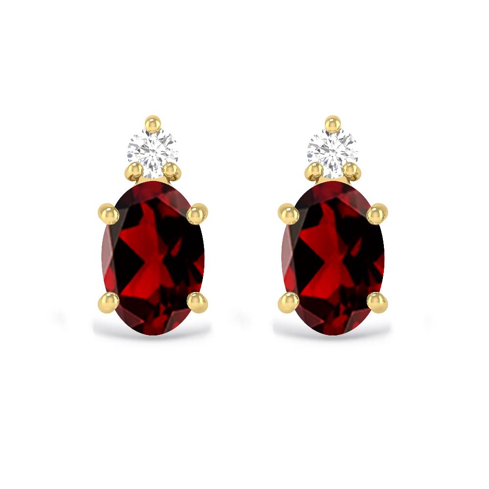 Yellow Gold - Garnet