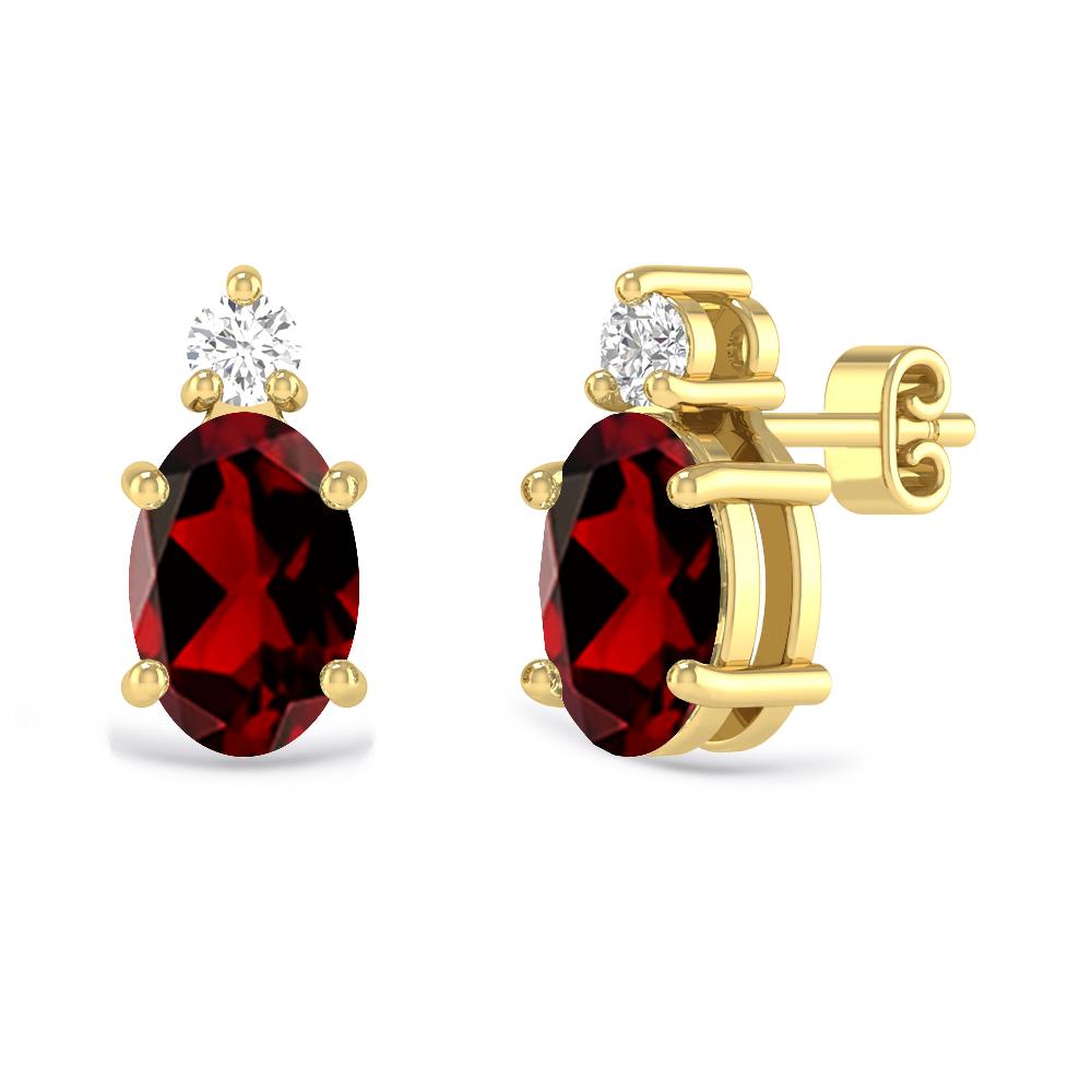 Yellow Gold - Garnet