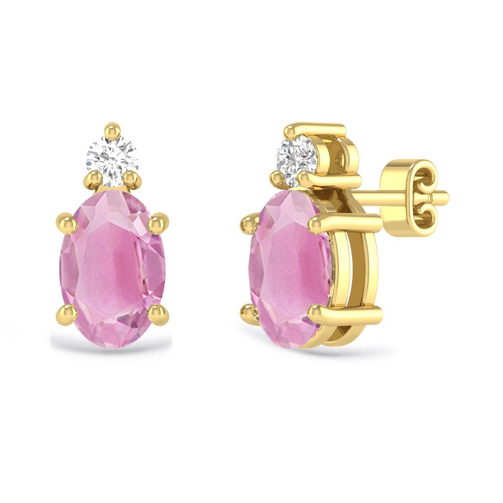 Yellow Gold - Pink Tourmaline