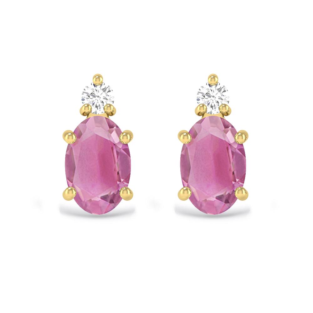 Yellow Gold - Pink Tourmaline