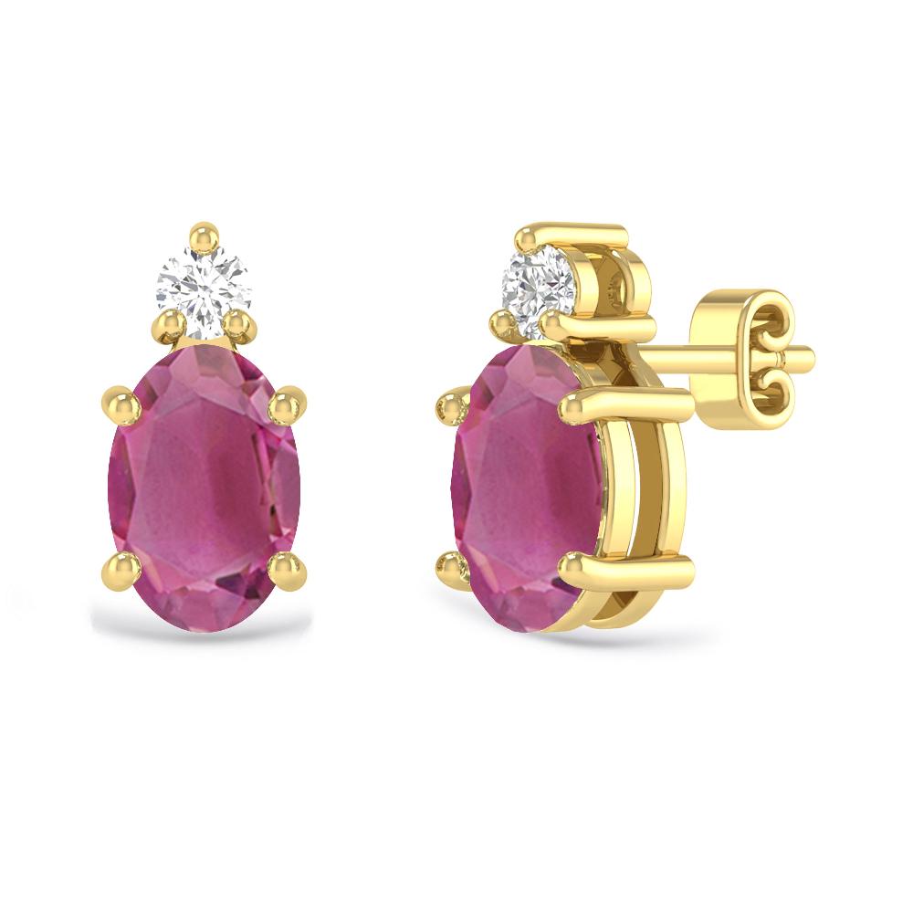 Yellow Gold - Pink Tourmaline