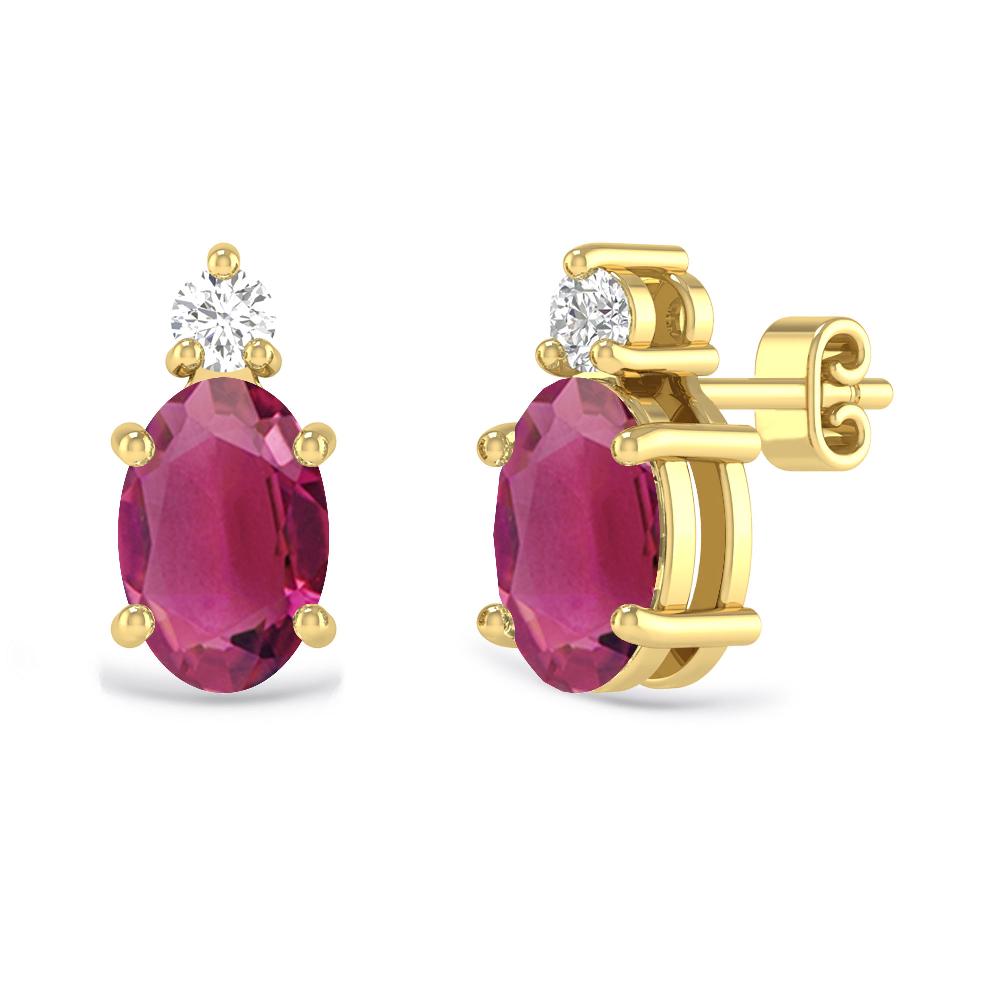 Yellow Gold - Pink Tourmaline