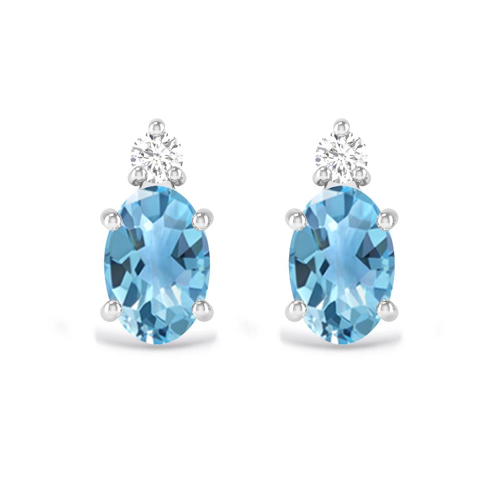 White Gold - Blue Topaz