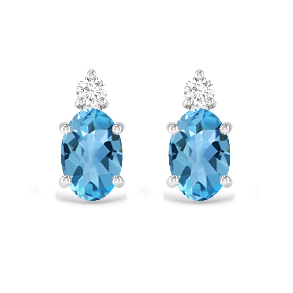 White Gold - Blue Topaz