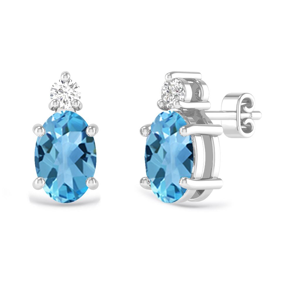 White Gold - Blue Topaz